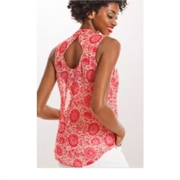 CAbi 5037 Sz XS Floral Drape Sleeveless Blouse - Picture 7 of 7